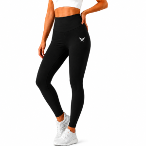 Athletic Black High-Waist Leggings For Women